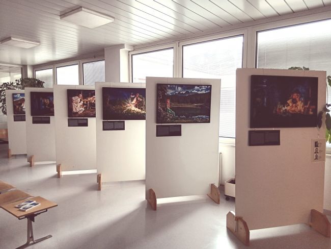 Ausstellung Sagenkalender im Krankenhaus Sterzing 