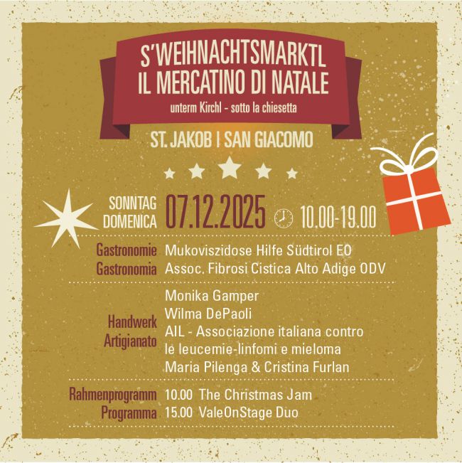 s'Weihnachtsmarktl in St.Jakob bei Leifers 